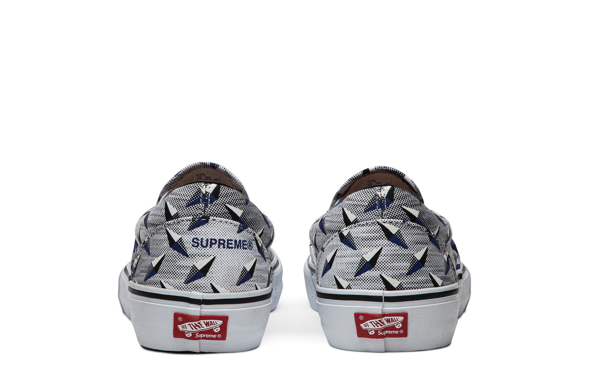 Vans slip on supreme diamond plate white cheap