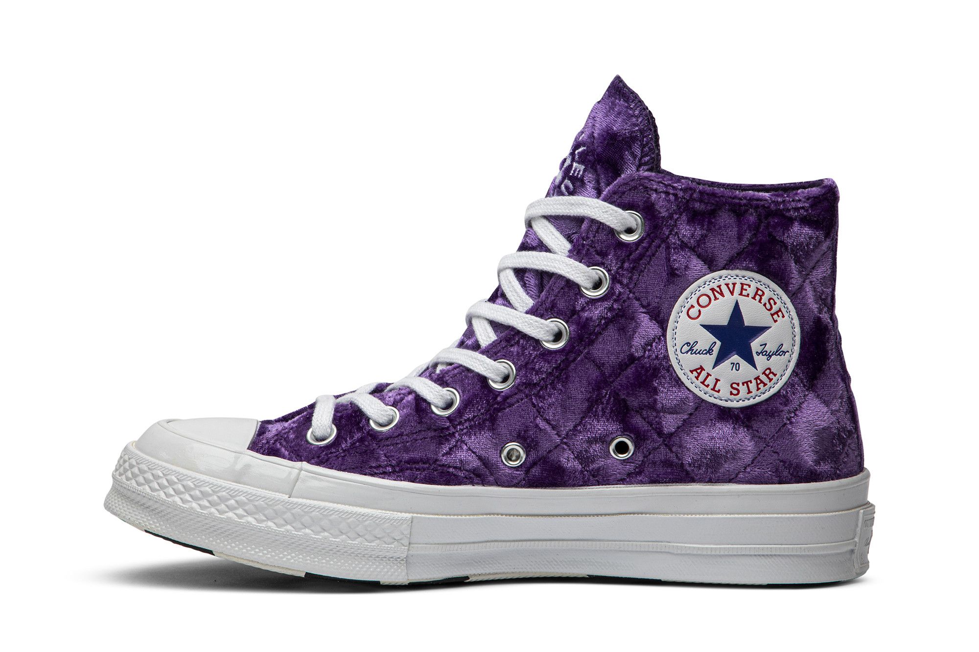 Buy Golf Le Fleur x Chuck 70 Hi Quilted Velvet Tillandsia Purple 165600C GOAT