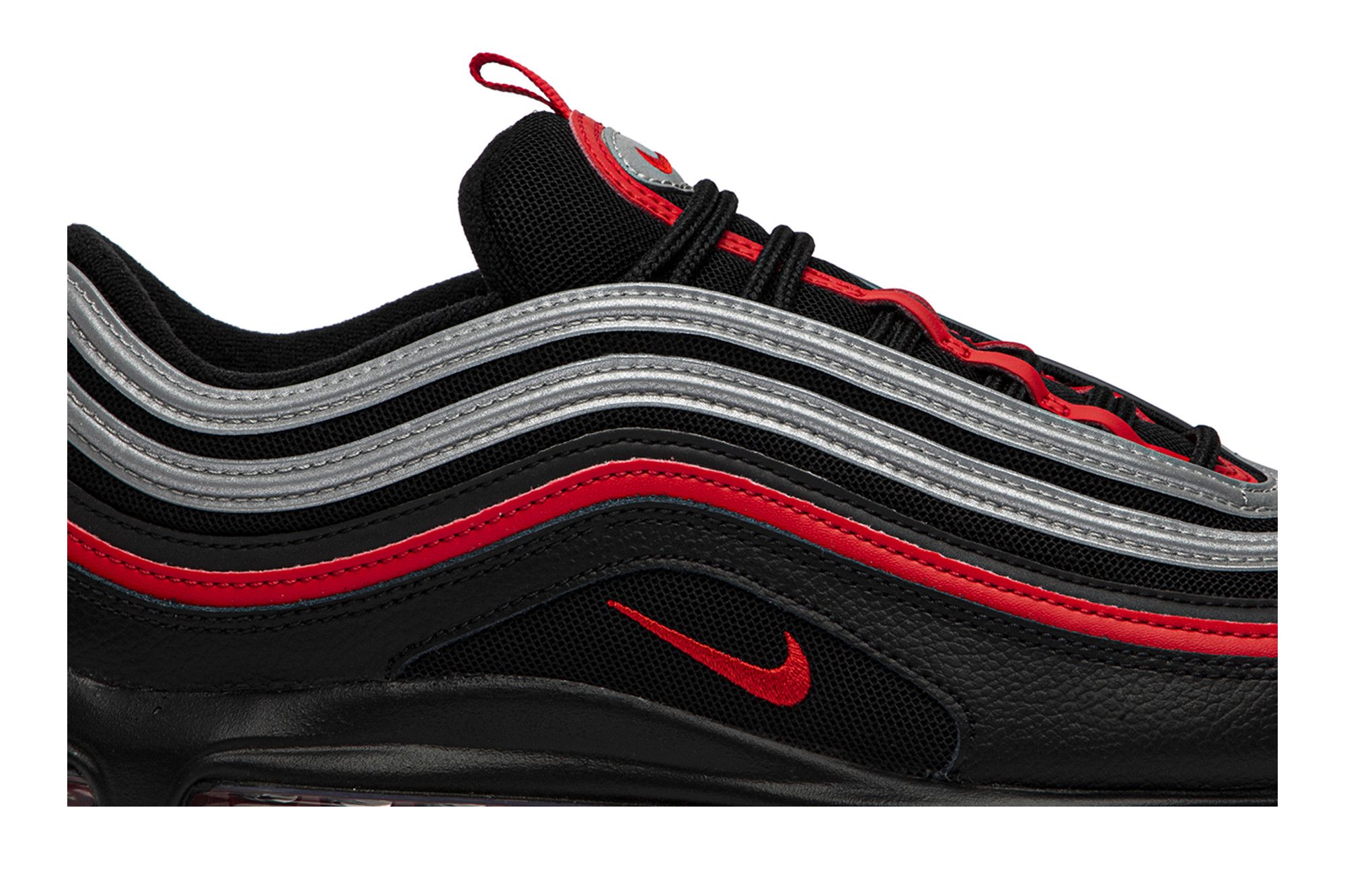 Air max 97 black red reflective sales