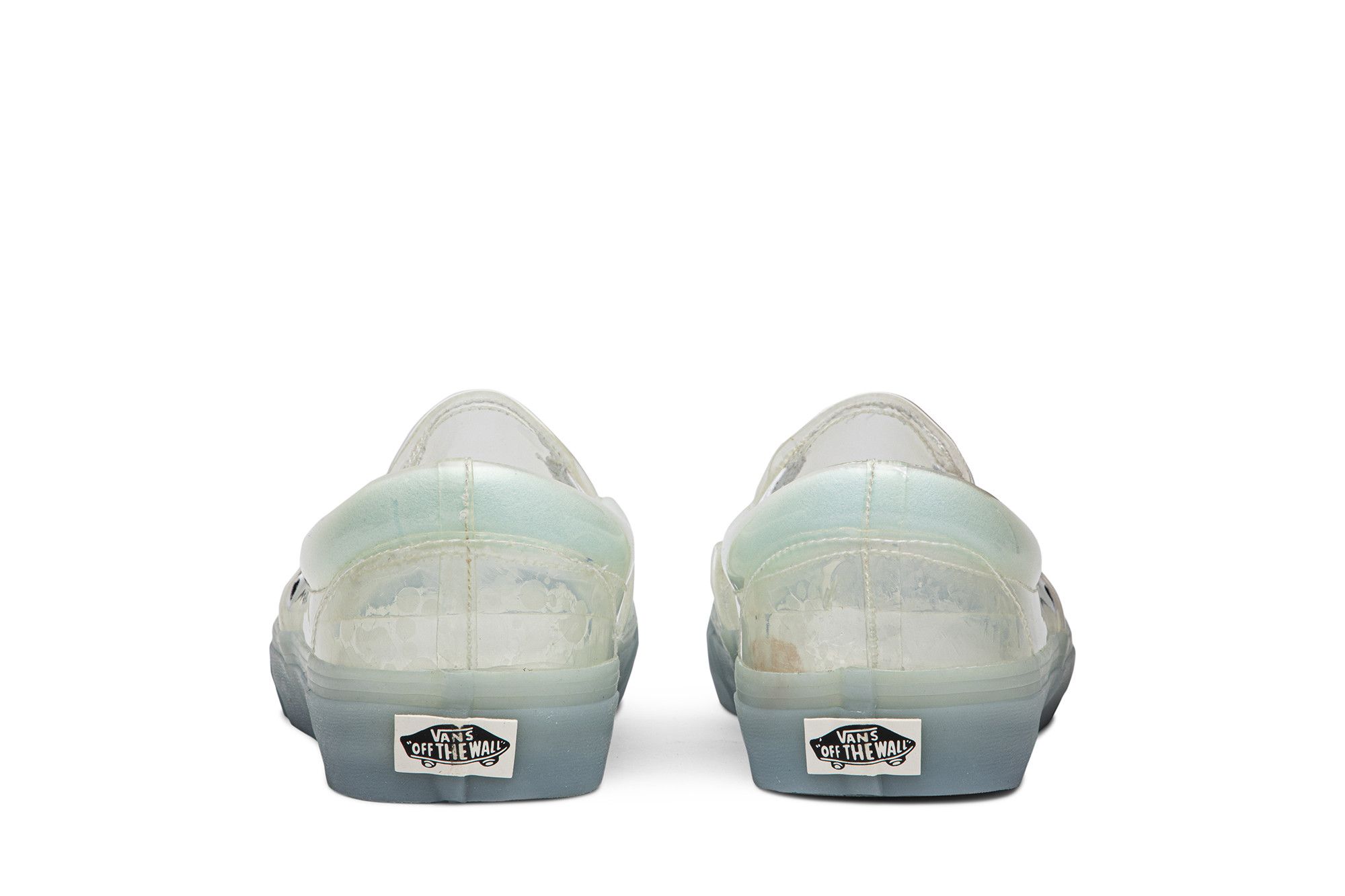 Vans slip on transparent sale