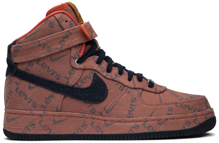 Levis x Nike By You x Air Force 1 High Exclusive Denim