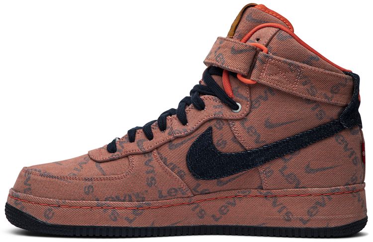 Levis x Nike By You x Air Force 1 High Exclusive Denim