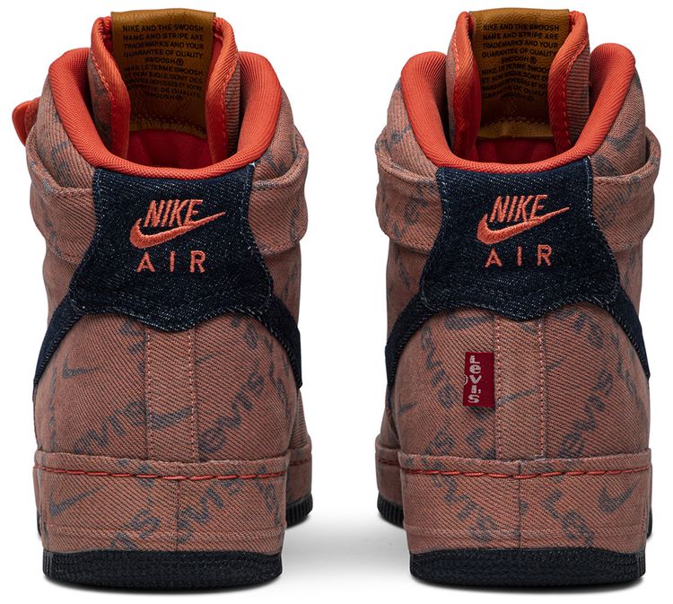 Levis x Nike By You x Air Force 1 High Exclusive Denim