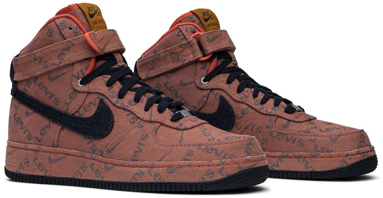 Levis x Nike By You x Air Force 1 High Exclusive Denim