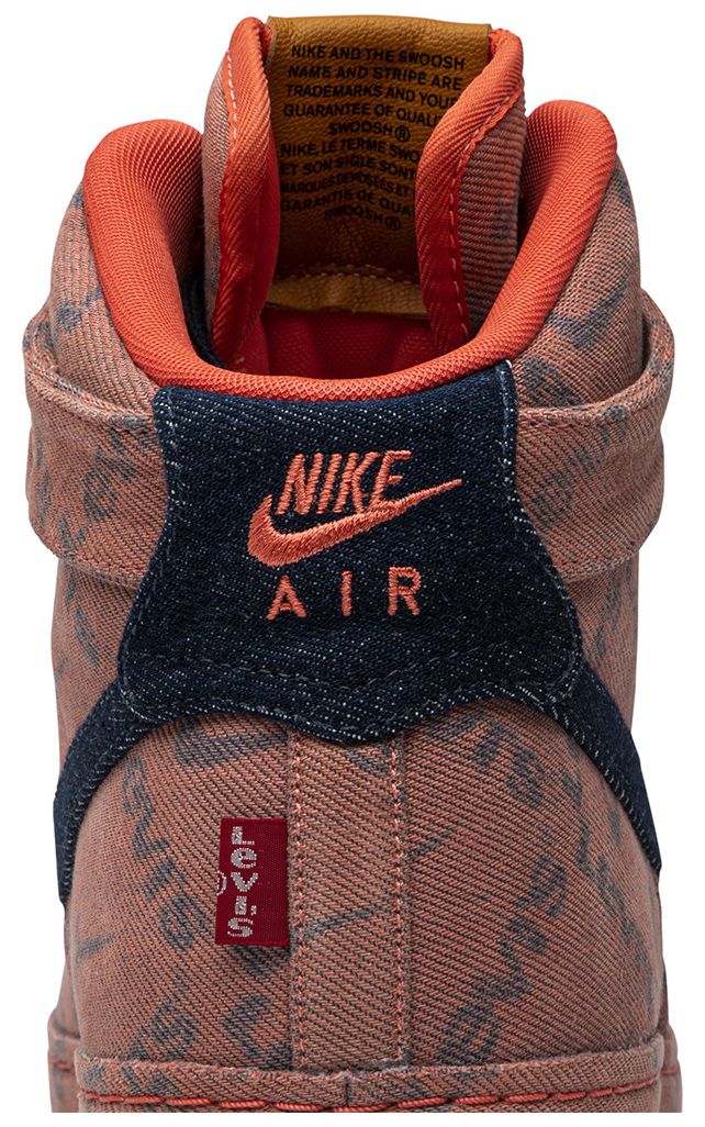 Levis x Nike By You x Air Force 1 High Exclusive Denim