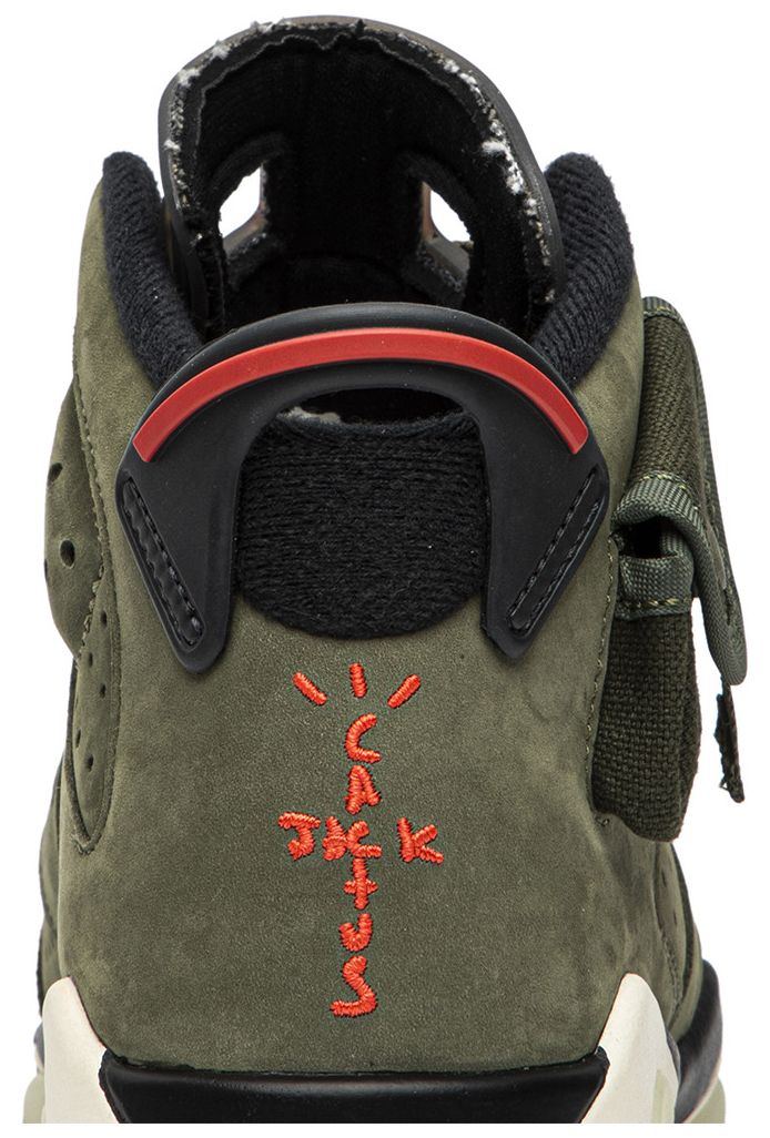 Travis Scott x Air Jordan 6 Retro GS Olive