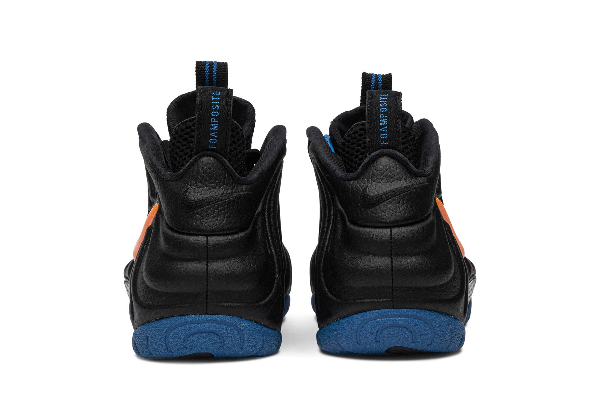 Black and blue foamposites 2019 deals