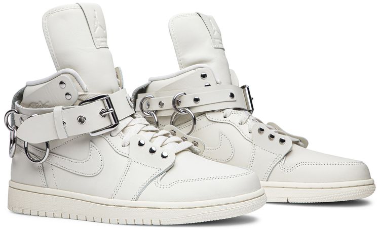 Comme des Garcons x Air Jordan 1 Retro Strap High White