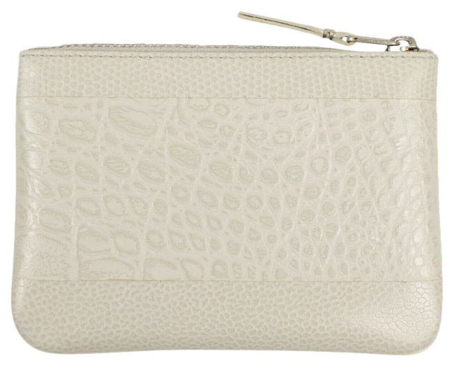 Comme des Garcons Reptile Leather Patchwork Wallet Pouch Grey