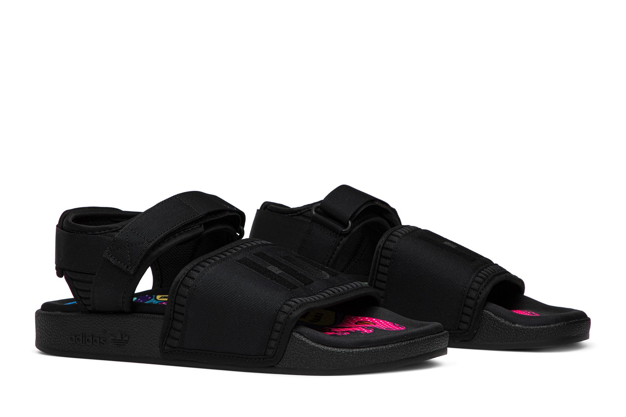 Size 5.0 Pharrell x Adilette 2.0 Sandal Core Black