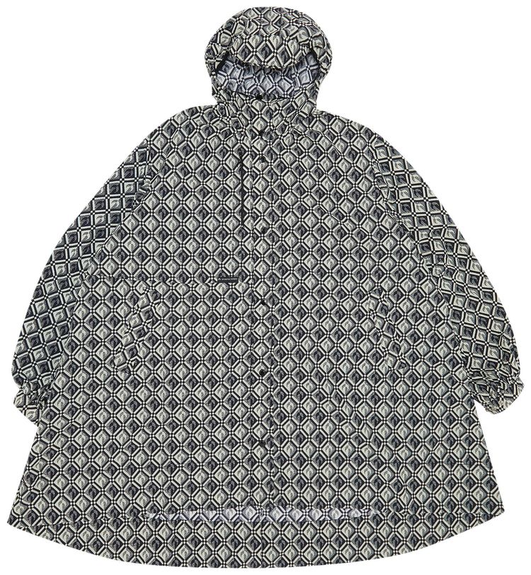 Marine Serre Moon Diamant A Line Windbreaker Black