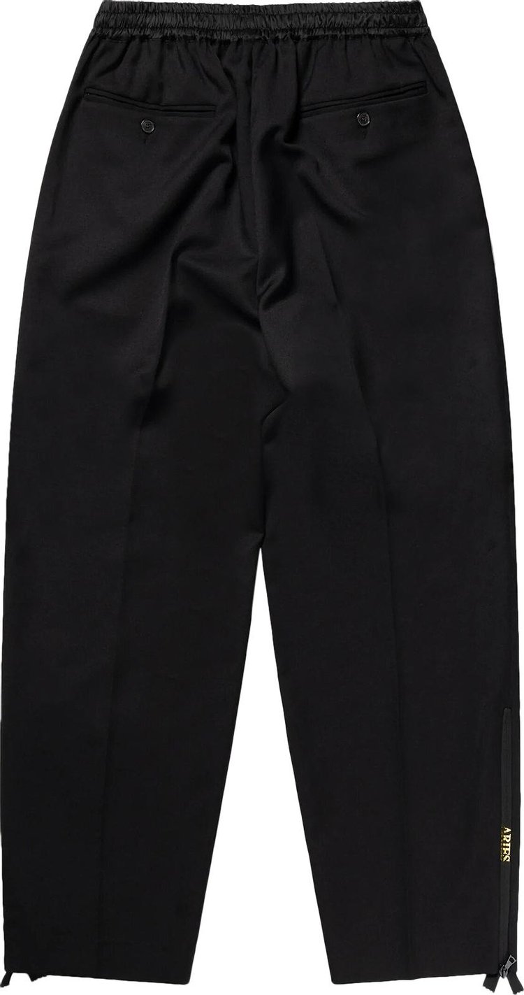 Aries Zip Detail Tailored Slacker Pant Black