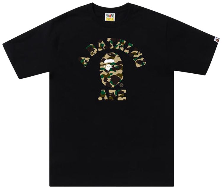 BAPE 1st Camo College Tee BlackYellow