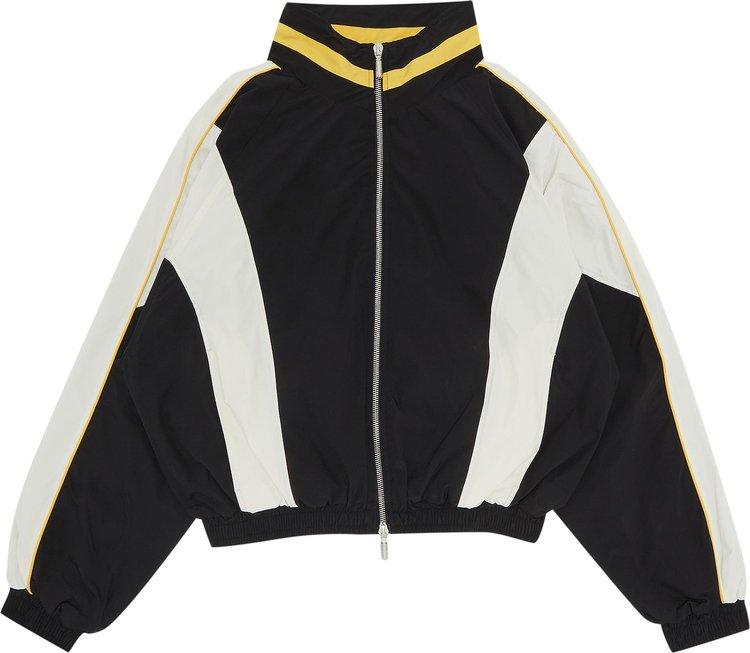 Buy Rhude Curve Panel Track Jacket 'Black/Mustard' - FW22JA17041639 | GOAT