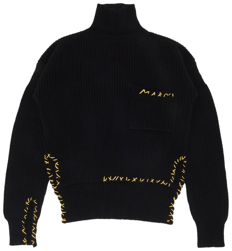 Marni Turtleneck Sweater Black