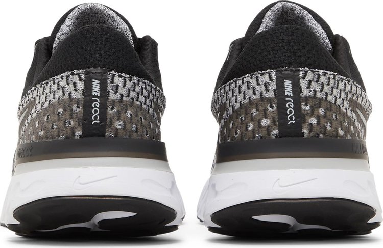 React Infinity Run Flyknit 3 Black Grey Fog