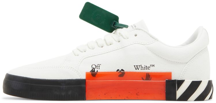 Off White Vulc Sneaker White Green