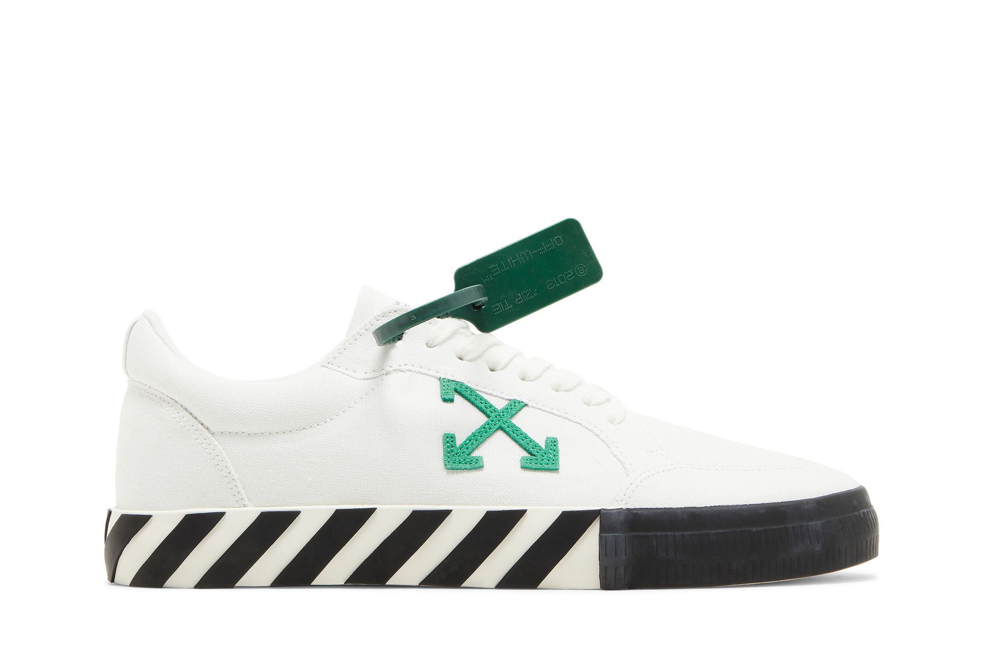 Buy Off White Vulc Sneaker White Green OMIA085F22FAB001 0155