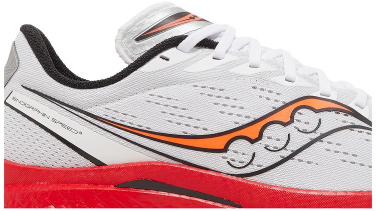Saucony Endorphin Speed 3 White ViZiRed