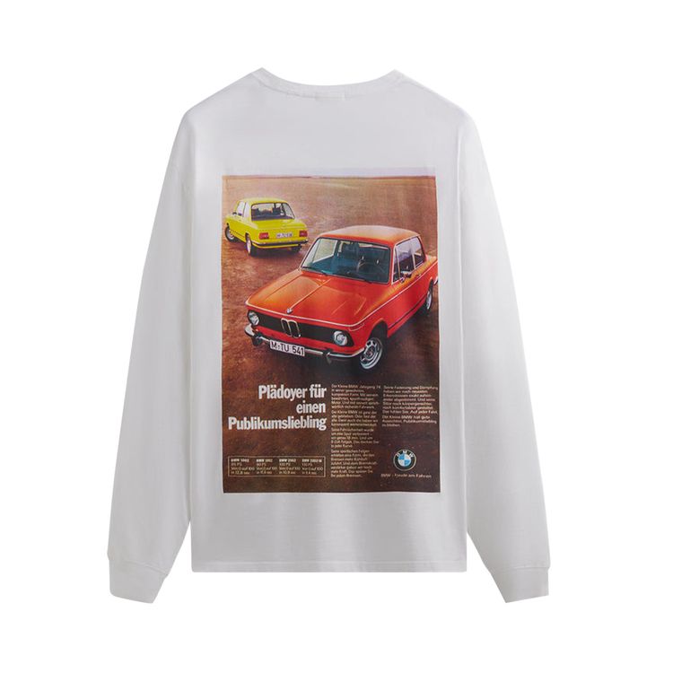 Kith For BMW Crowd Favorite Long Sleeve Vintage Tee White
