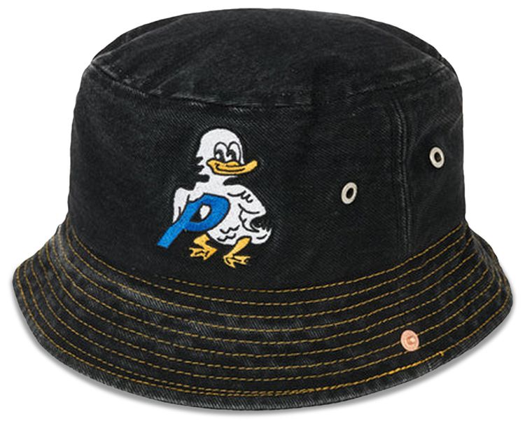 Palace Duck Denim Bucket Black