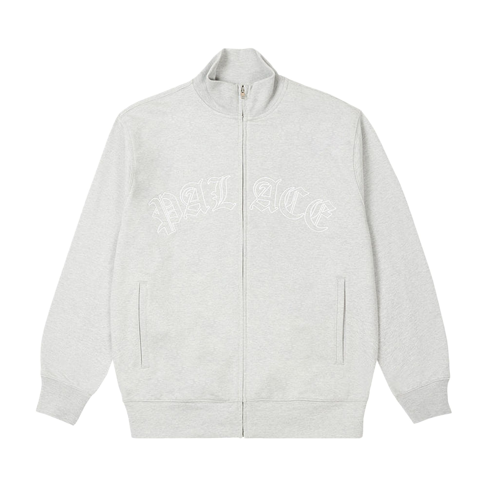 Buy Palace Established Zip Funnel 'Grey Marl' - P23CS136 | GOAT NL