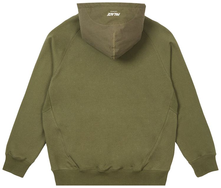 Palace 14 Zip Cotton Panel Olive