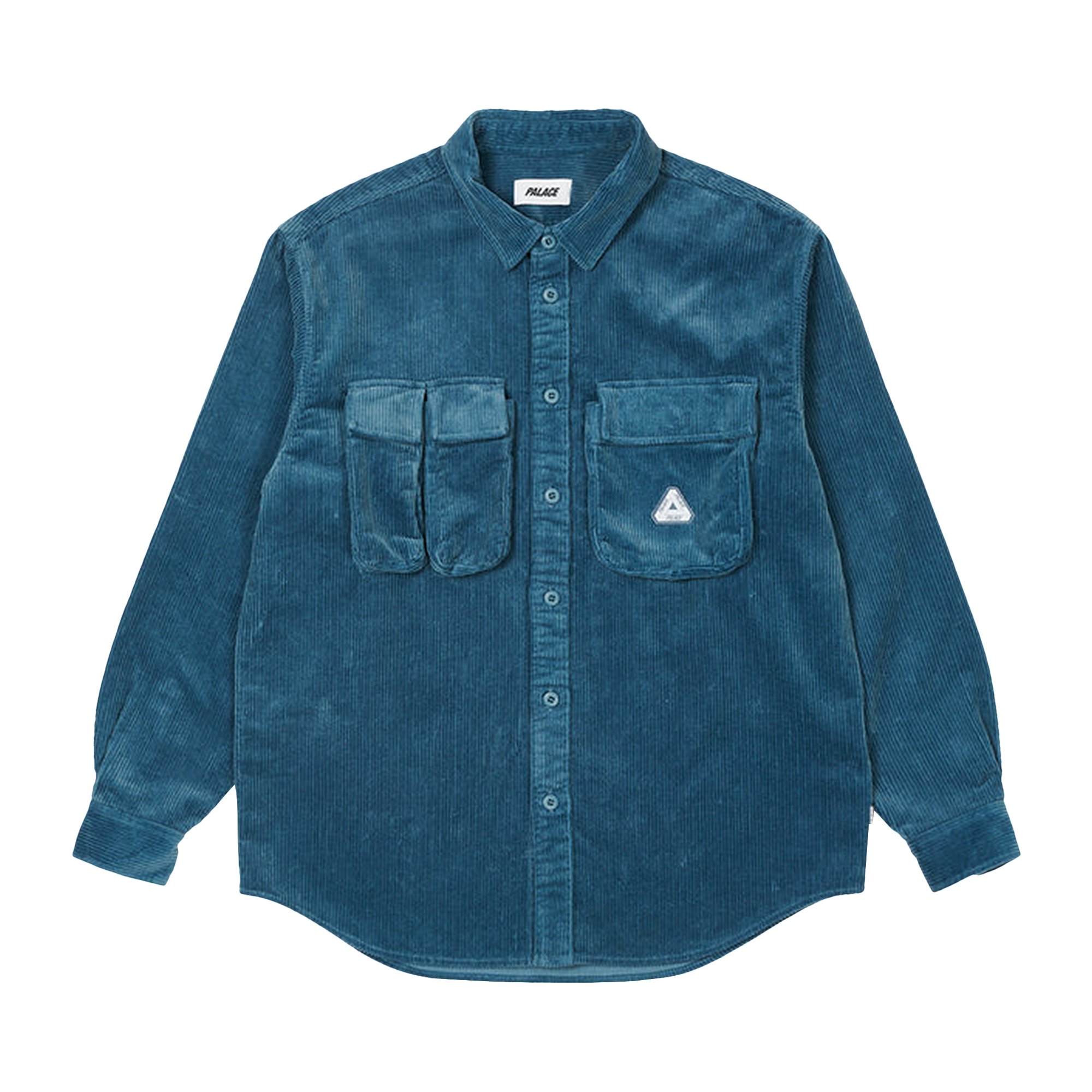 Buy Palace Cargo Cord Shirt 'Blue' - P23SHT072 | GOAT