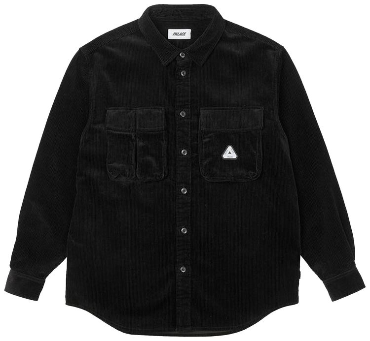 Palace Cargo Cord Shirt Black