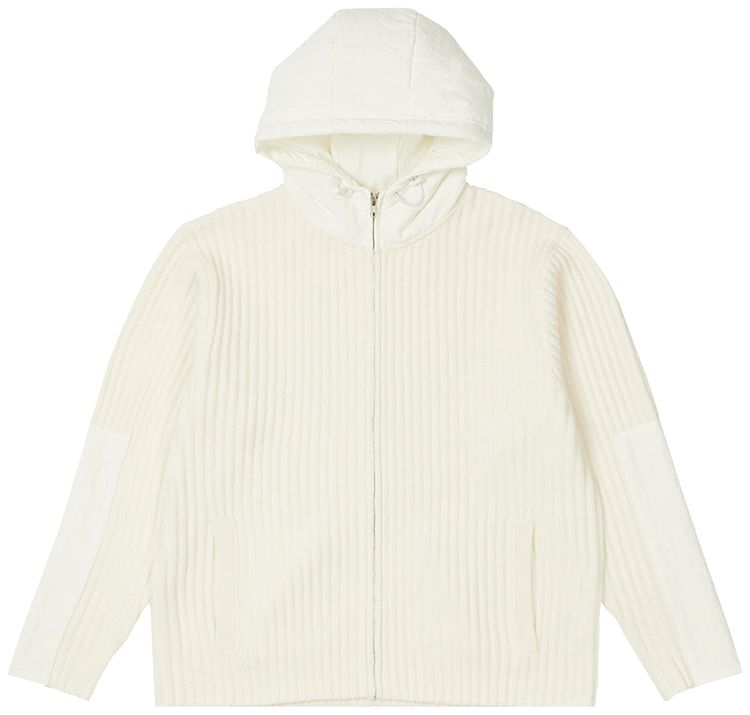 Palace Marine Zip Hood Knit Bone