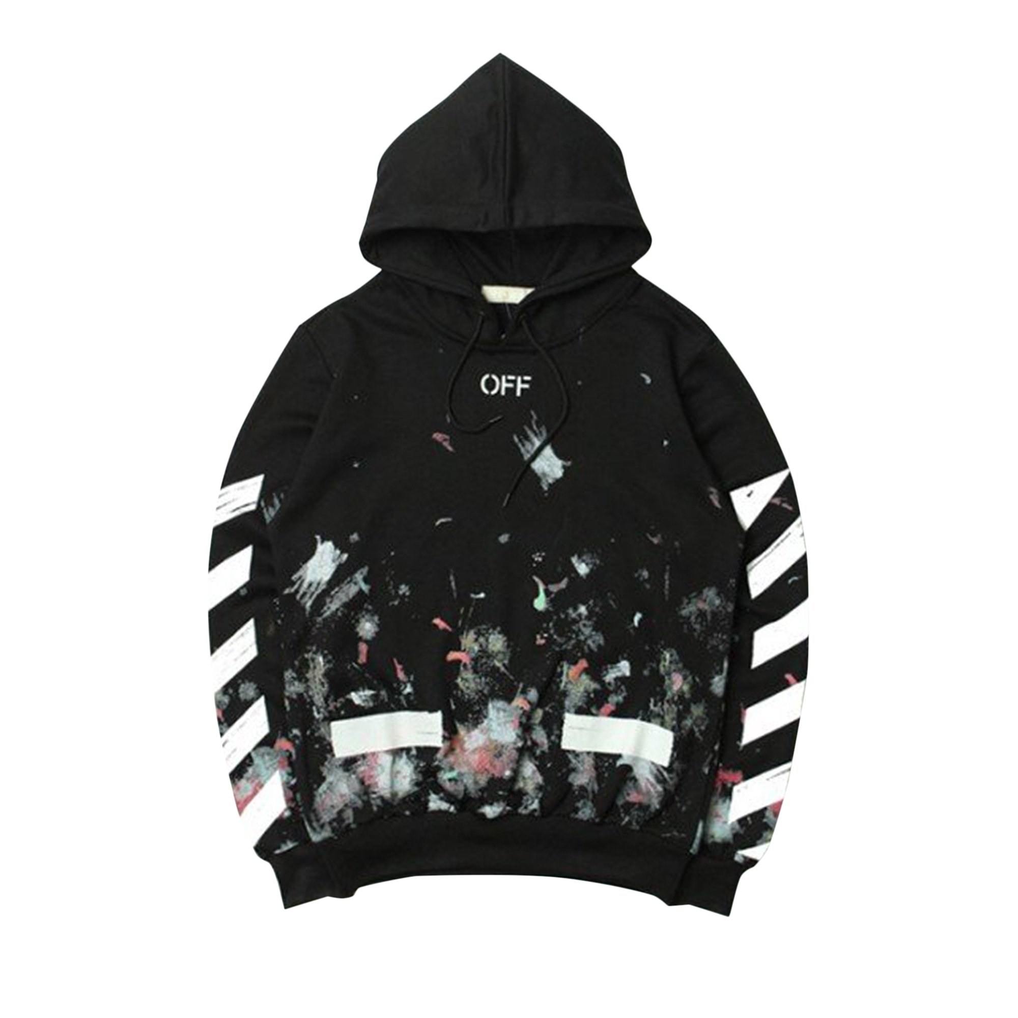 Buy Off-White Diag Galaxy Brushed Over Hoodie 'Black