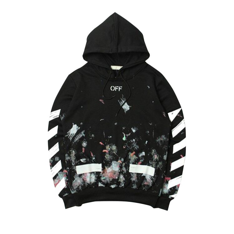 Buy Off-White Diag Galaxy Brushed Over Hoodie 'Black
