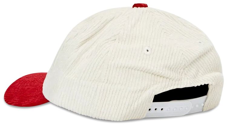 Sporty  Rich Cord Wellness Club Hat WhiteRed