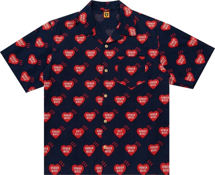Human Made Heart Aloha Shirt 'Navy'