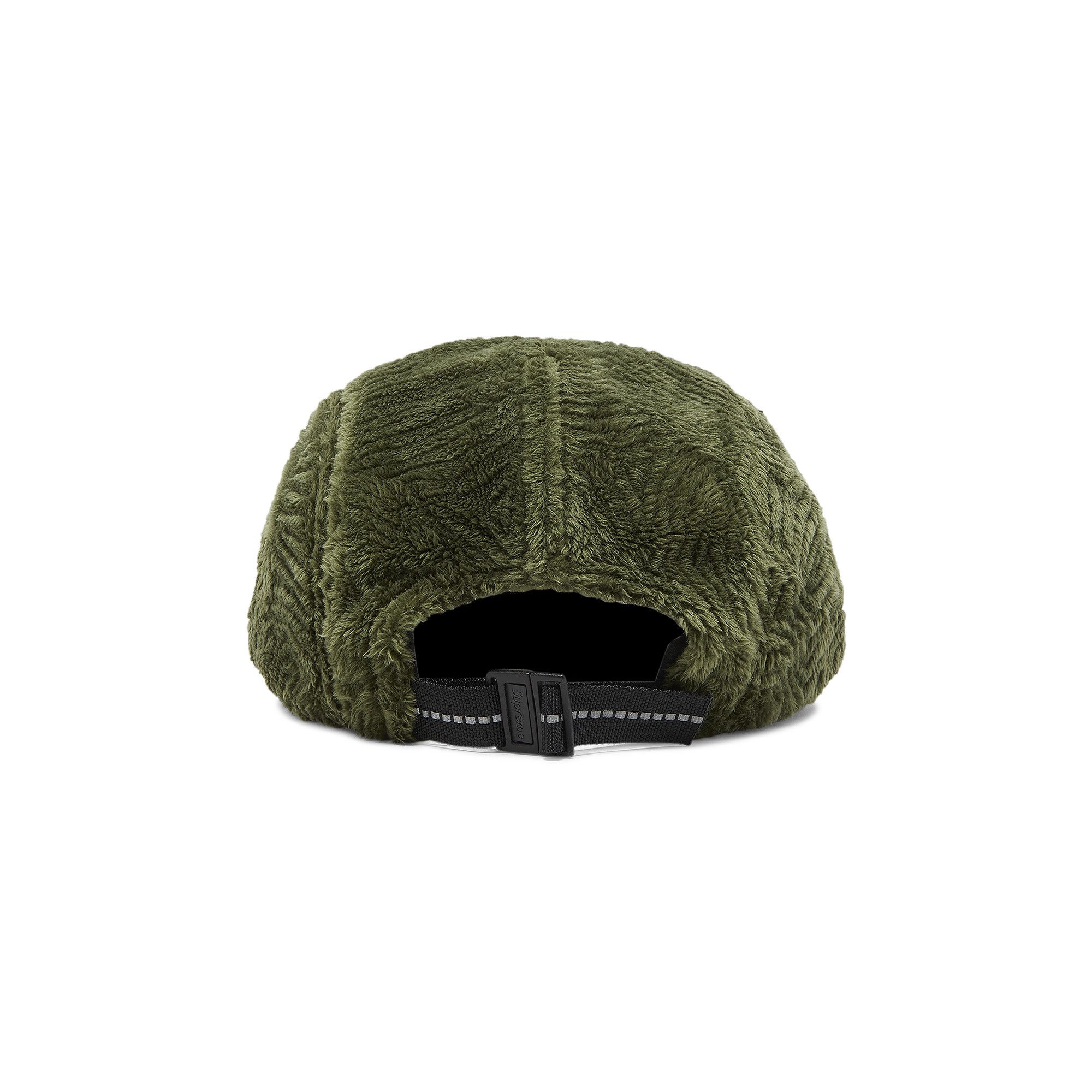 Buy Supreme Swirl Fleece Camp Cap 'Olive' - FW22H80 OLIVE | GOAT
