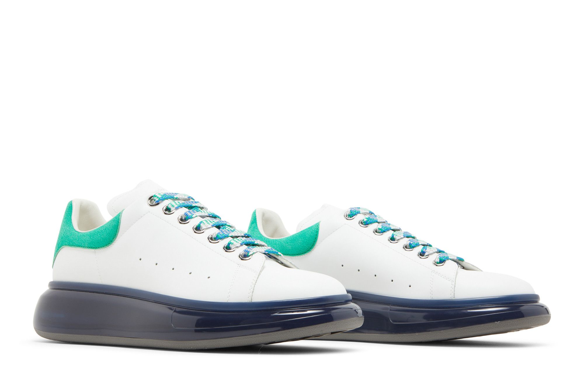 Size 10.0 Alexander McQueen Oversized Sneaker 'Translucent Green'
