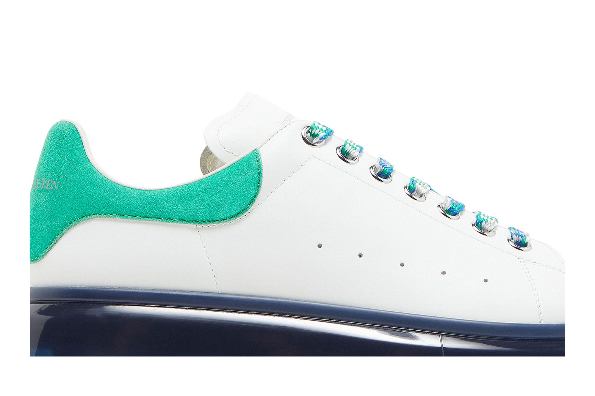 Size 10.0 Alexander McQueen Oversized Sneaker 'Translucent Green'