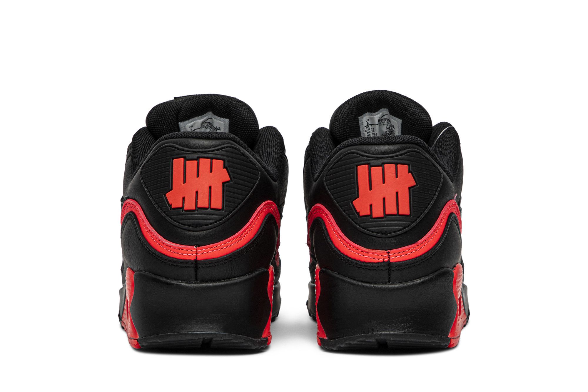 Buy Undefeated x Air Max 90 'Black Solar Red' - CJ7197 003