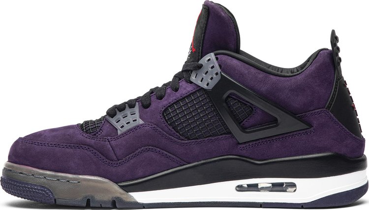 Travis Scott x Air Jordan 4 Retro Purple Suede   White Midsole Friends  Family