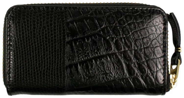 Comme des Garcons Animal Print Patchwork Mini Wallet Coin Purse Black