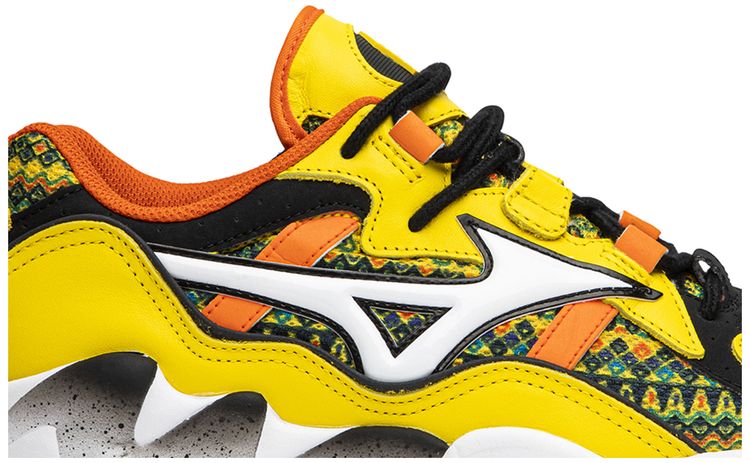 Pardon My French x Mizuno Wave Rider 1 African Fabric