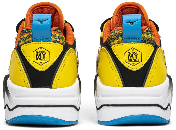 Pardon My French x Mizuno Wave Rider 1 African Fabric