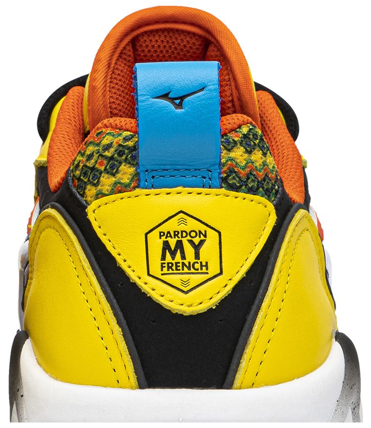 Pardon My French x Mizuno Wave Rider 1 African Fabric