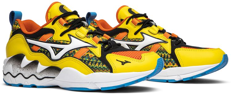 Pardon My French x Mizuno Wave Rider 1 African Fabric