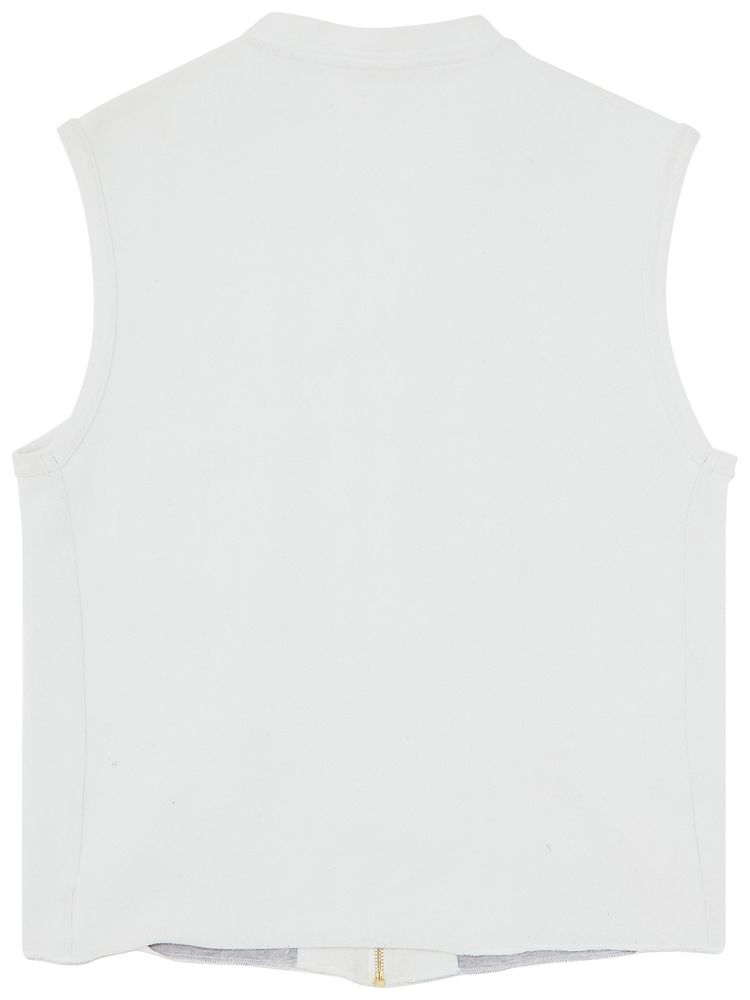 Vintage Helmut Lang Bonded Jersey Bondage Bomber Vest With Harness Straps White