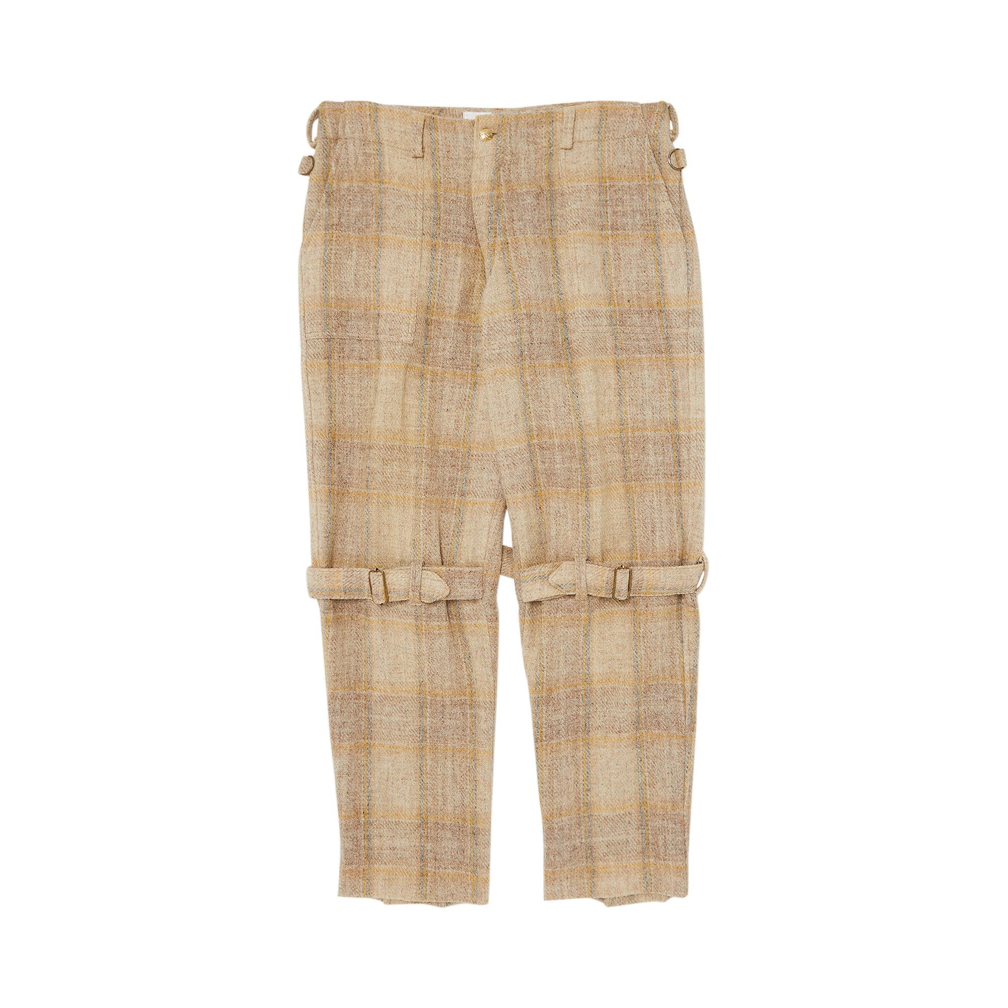 Plaid clearance pants tan