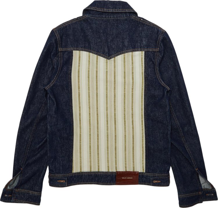 Wales Bonner Miles Denim Jacket BlueMulticolor