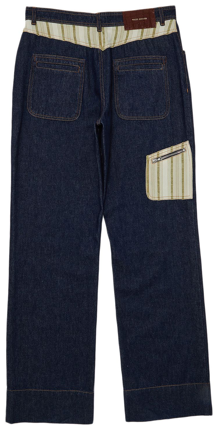 Wales Bonner Miles Jeans BlueMulticolor