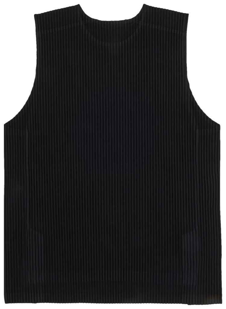 Homme Plisse Issey Miyake Pleated Tank Top Black