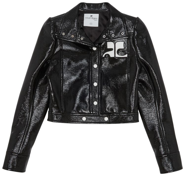 Courreges Cropped Jacket Black